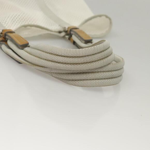 PRADA Shoulder Bag Nylon White Silver - Picture 8 of 13